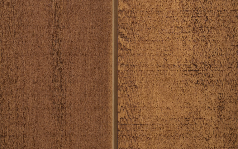 Canyon Clay 2 coats on Alaskan Yellow Cedar 2boards