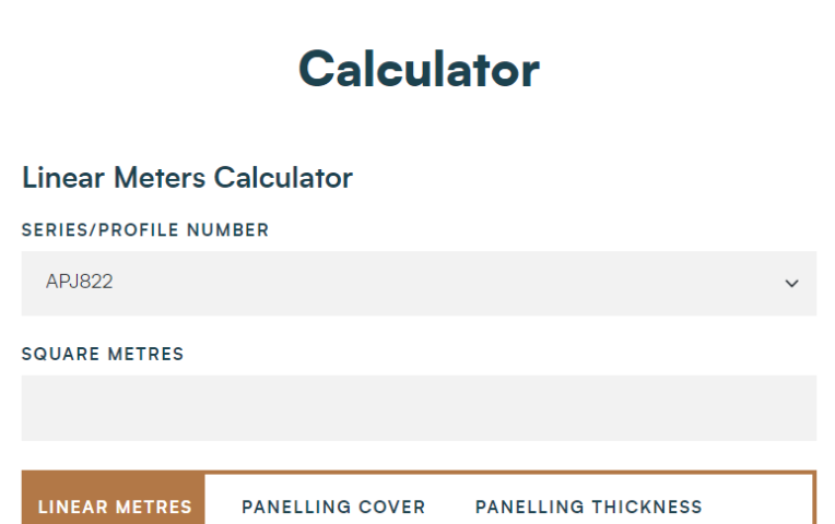 Timber Panelling Calculator Screenshot