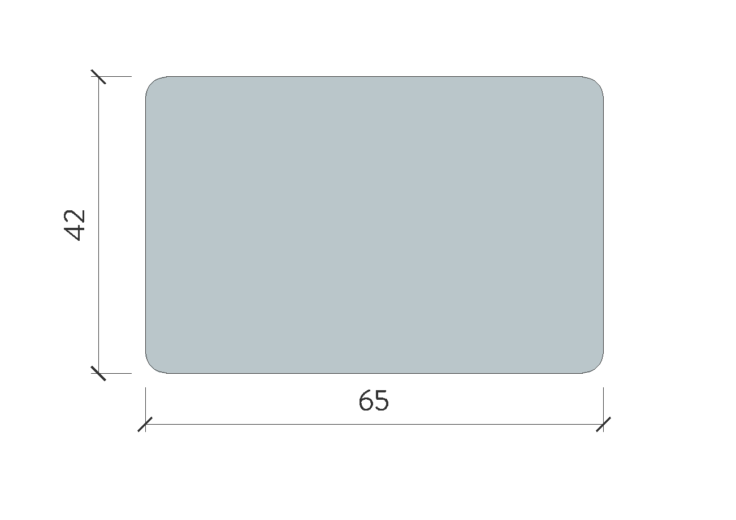 65x42 Large Size