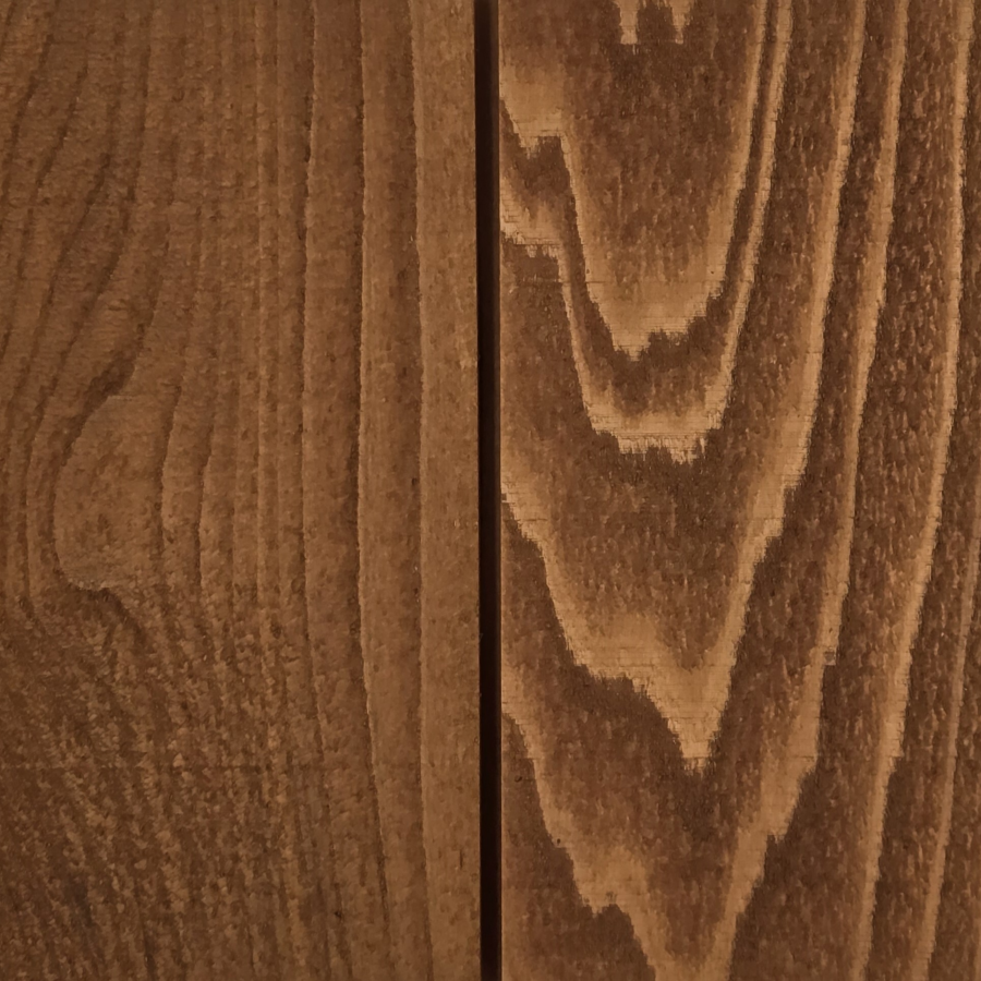 Golden Sands 2 coats on Western Red Cedar 2boards