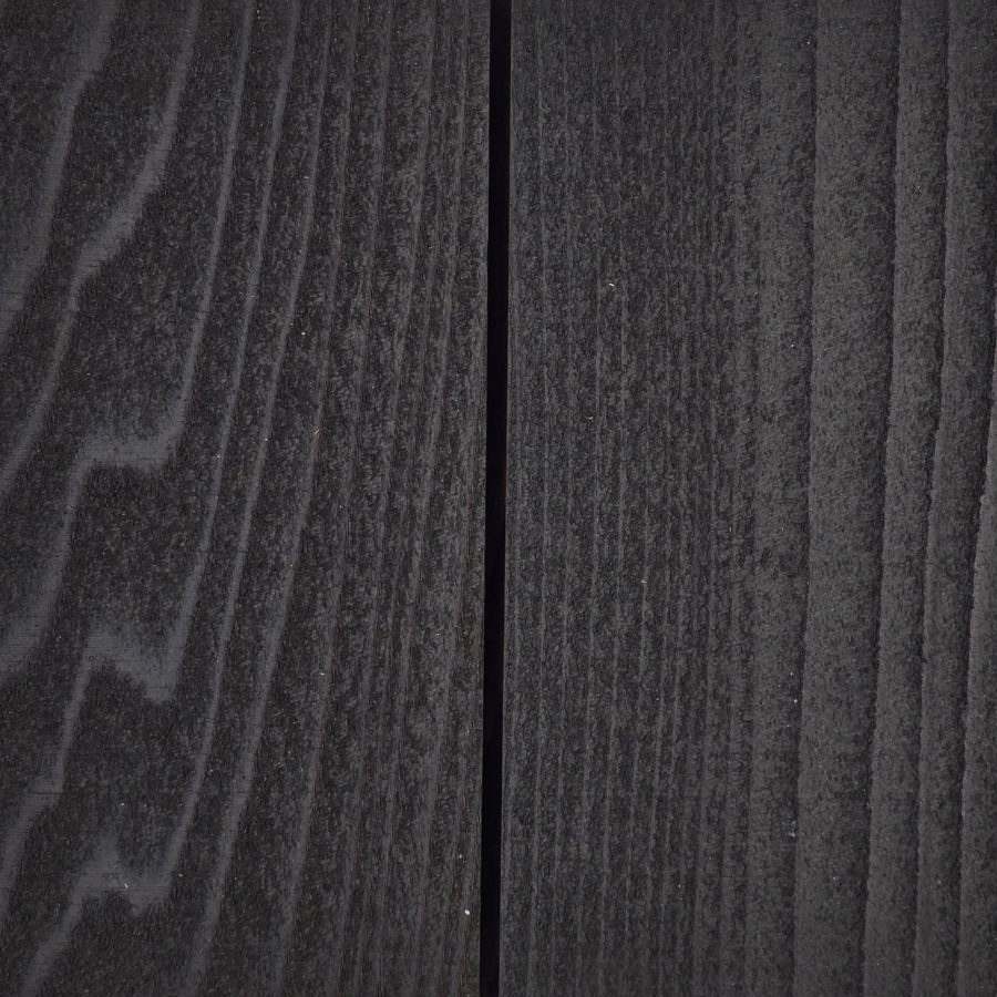 Suede 2 coats on Western Red Cedar 2boards