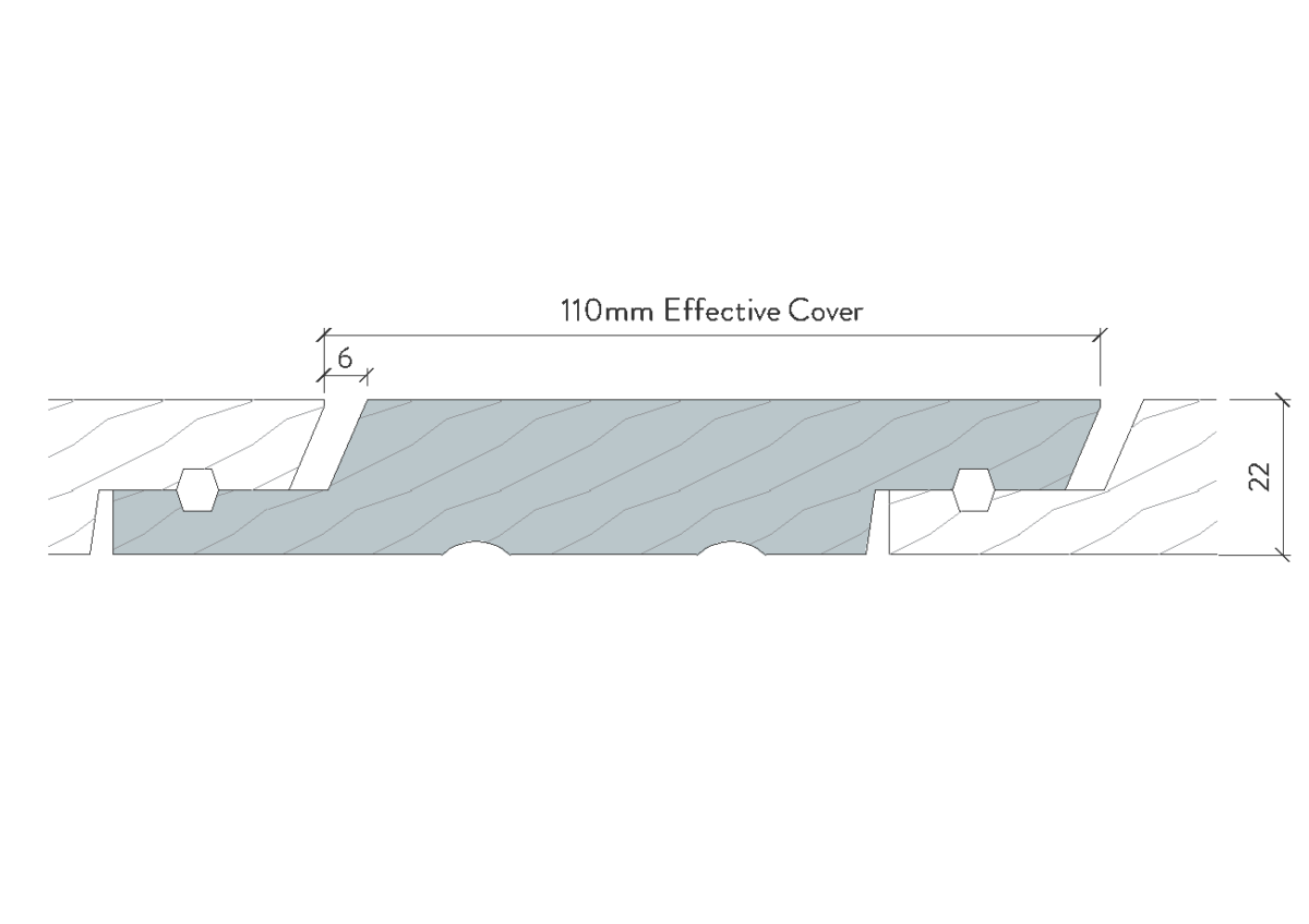 APJ261-22 Rusticated Horizontal Cladding | JSC