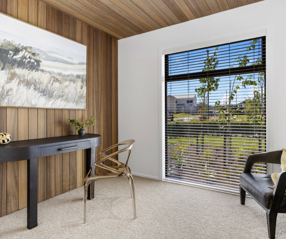 Interior detail of home with TMT Amba interior panelling