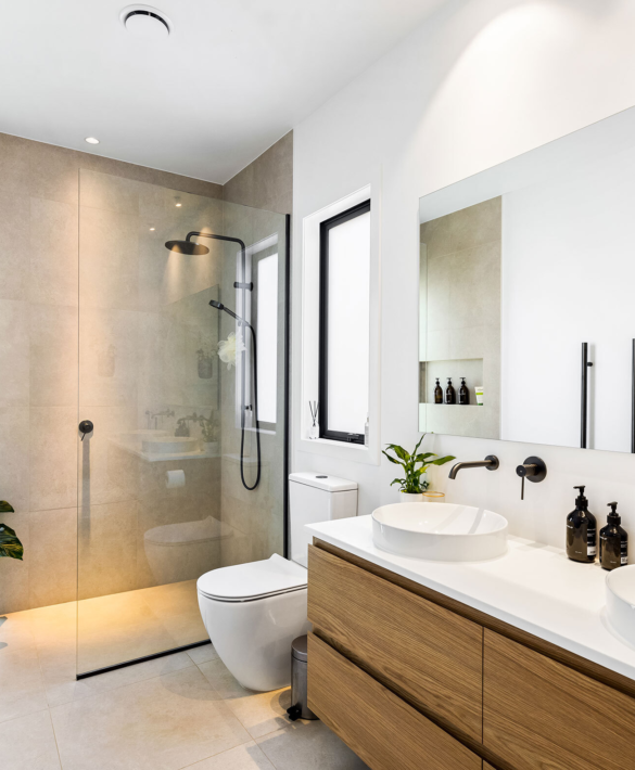 Interior home detail of main bathroom