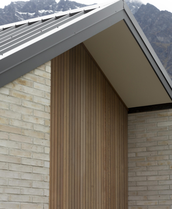 Exterior timber cladding detail of Jack's Point Queenstown Home
