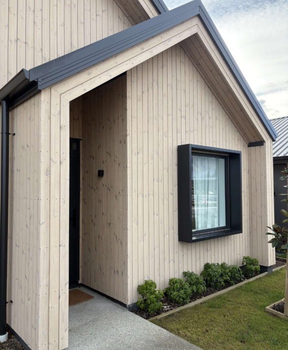 GJ Gardner Showhome Cromwell exterior cladding TMT Taiga